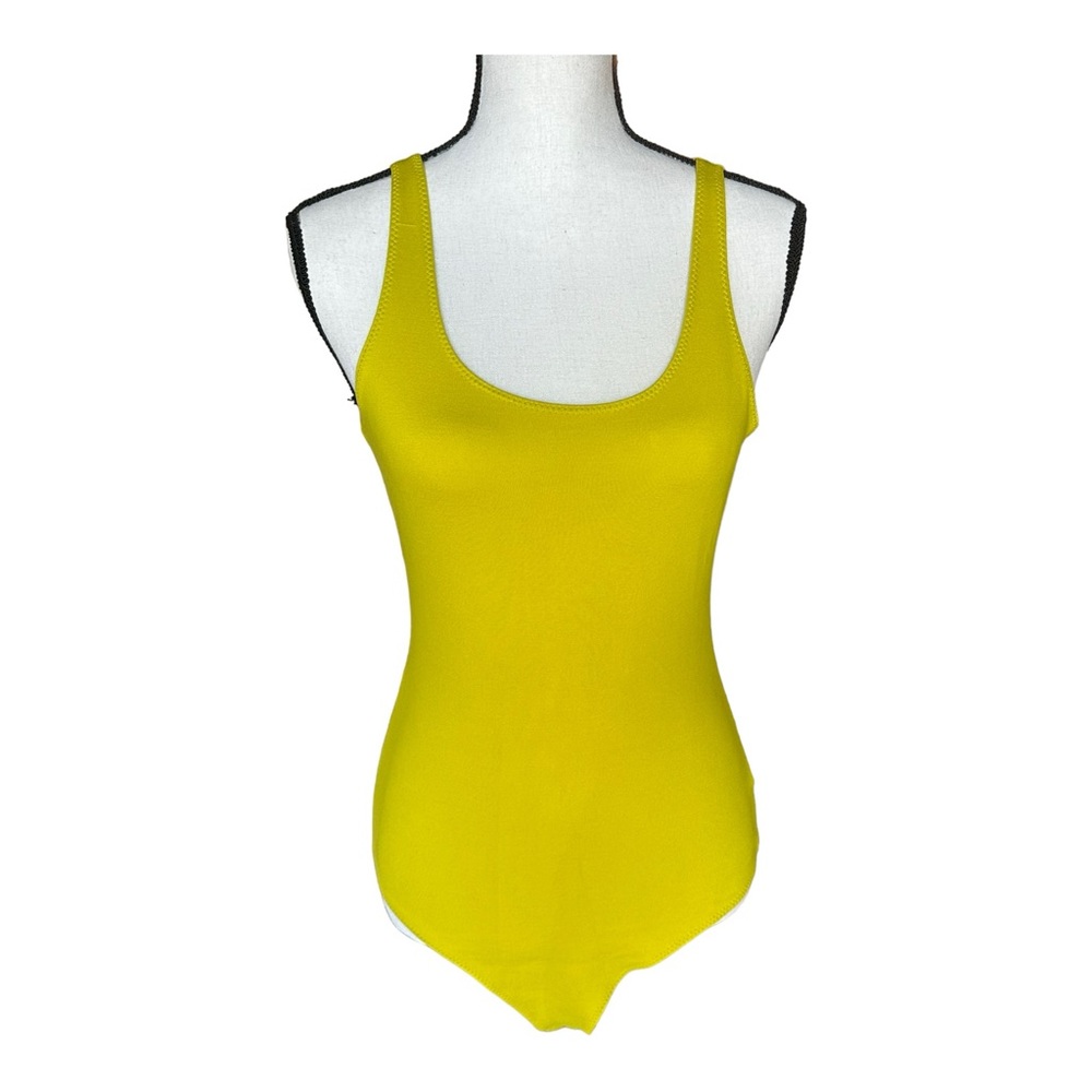 Stella Luce Women Green Spandex Bodysuit Size M